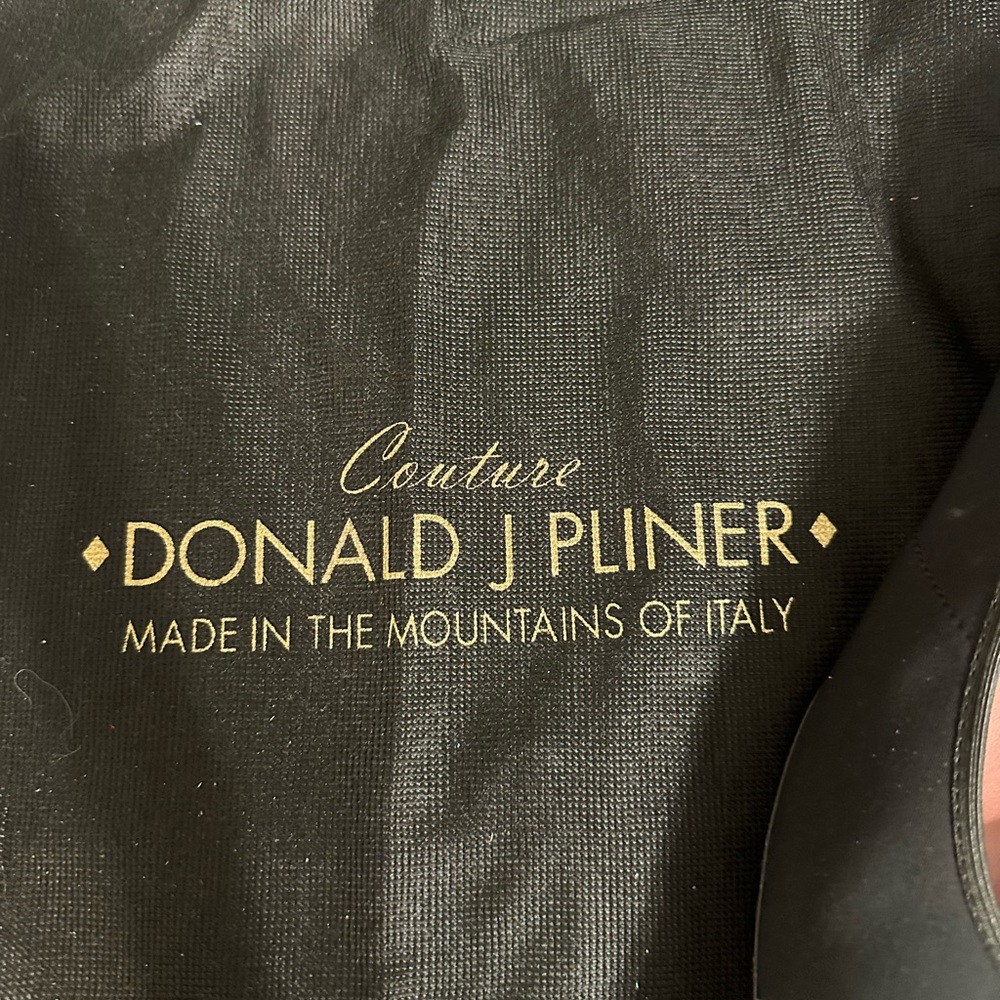 Couture Donald J. Pliner Black Authentic Leather Flats Size 8 - Picture 4 of 8